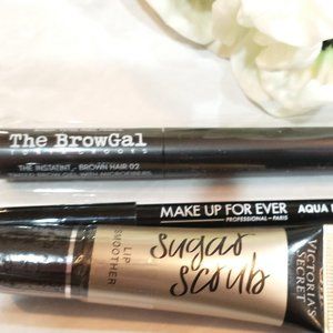 brow gel, lip scrub, eye liner lot NEW